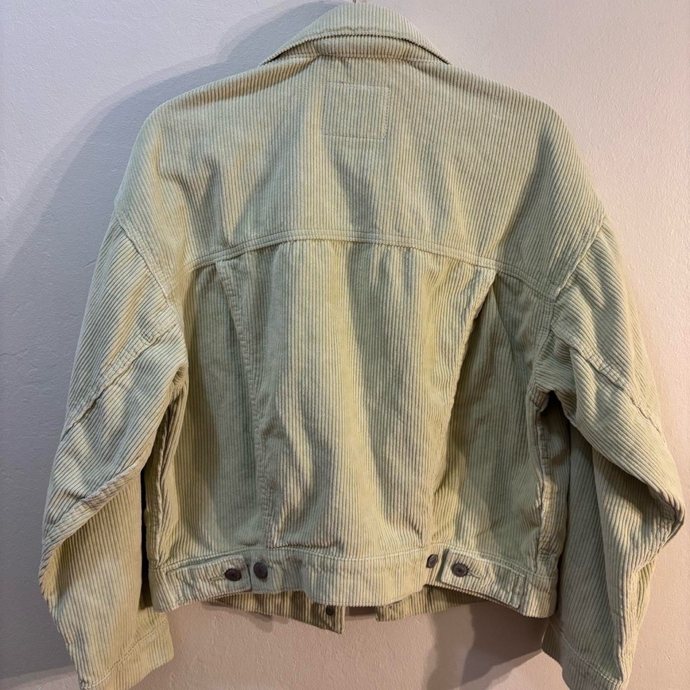 Levi’s NWT 90s Trucker Jacket in Lime Green Corduroy Size XS - Picture 5 of 6